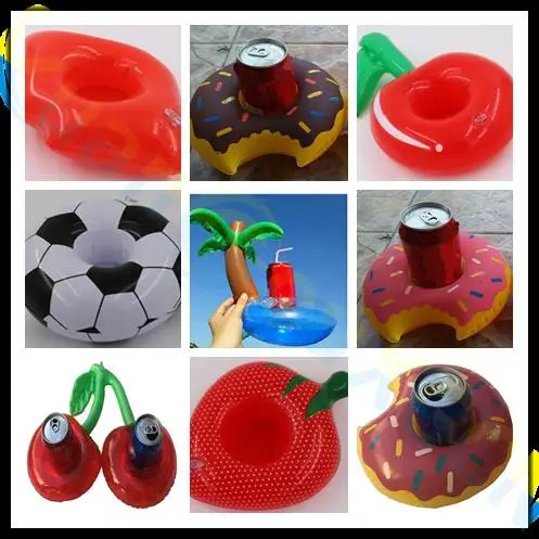 Inflatable Flamingo Floating drink Holder soccer beach pool Party Beverage Boats phone seat cola beer cup holder kids toy