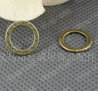 

200 pcs/lot Zinc alloy bead Antique Bronze Plated 14MM Circle with the word Charms Pendants Fit Jewelry Making DIY JJA1437