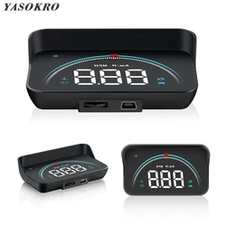 YASOKRO New Arrival M8 HUD Head Up Display Car Styling Speed Alarm OBD II OBD2 car hub windshield Projector Car Accessories