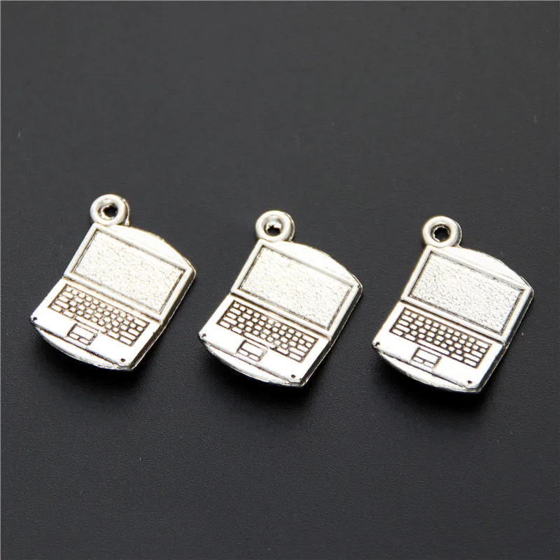 15pcs  Silver Color Computer Charms 3D charms Pendant For Jewelry Making A576