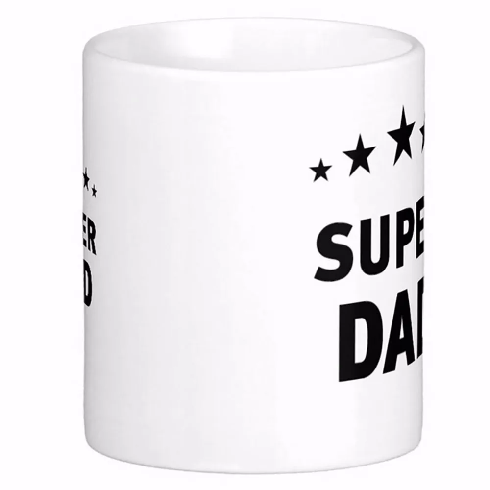 Super Dad White Coffee Mugs Tea Mug Customize Gift By LVSURE Ceramic Mug Travel Coffee Mugs