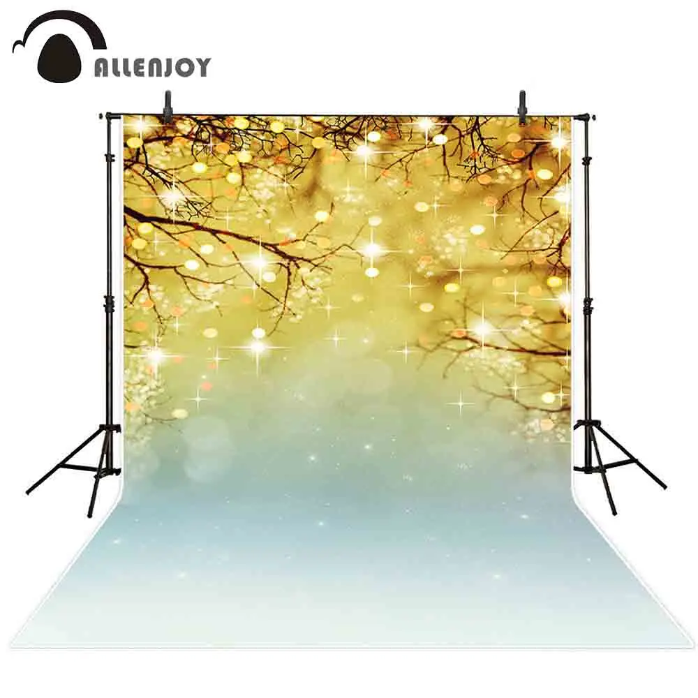 Allenjoy photography backdrop Christmas tree forest bokeh glitter background for photo studio photophone photocall shoot props