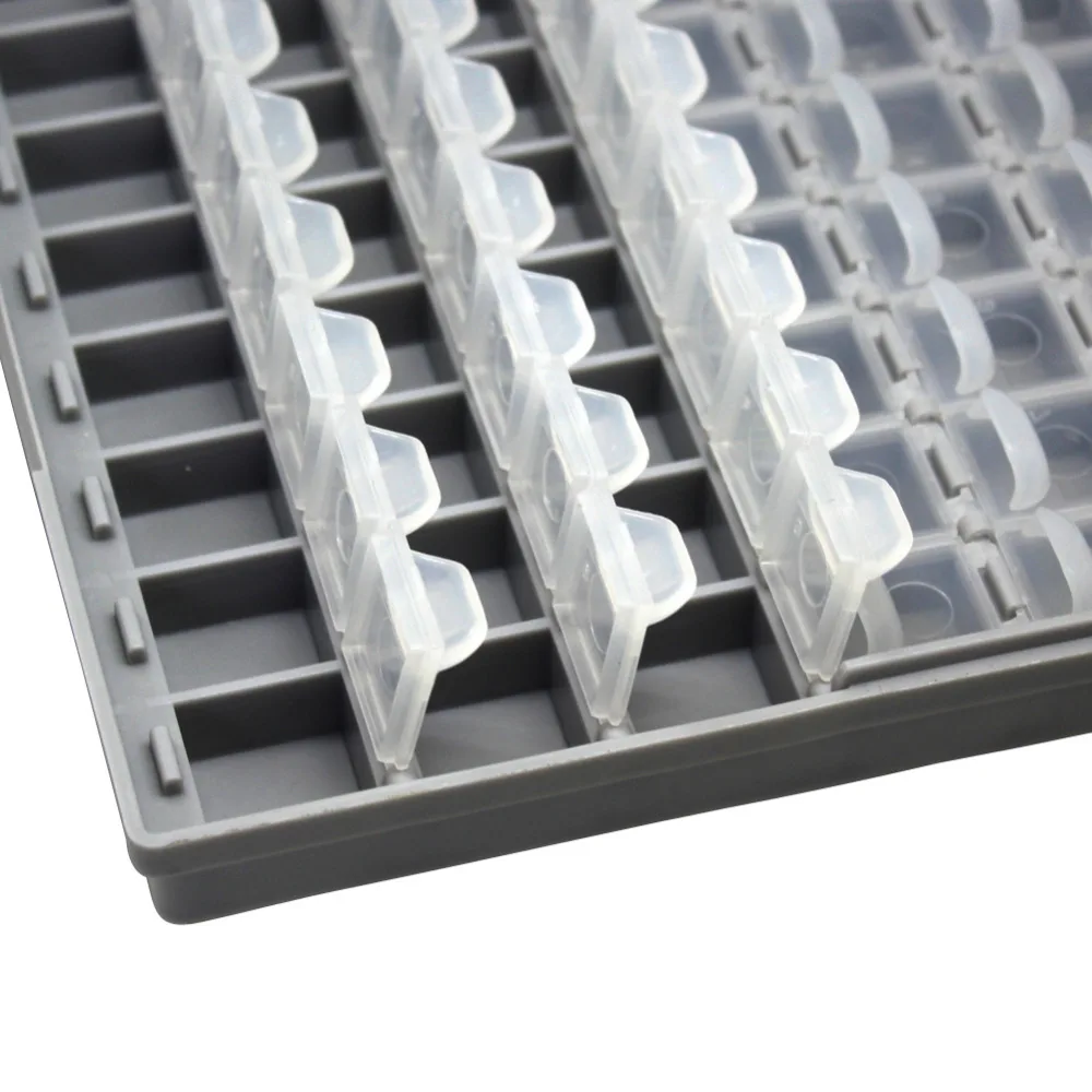 Aideteksmd収納ボックスプラスチックケース表面実装抵抗器ウェル小型コンパートメントスモールオーガナイザーツールボックスストアグ