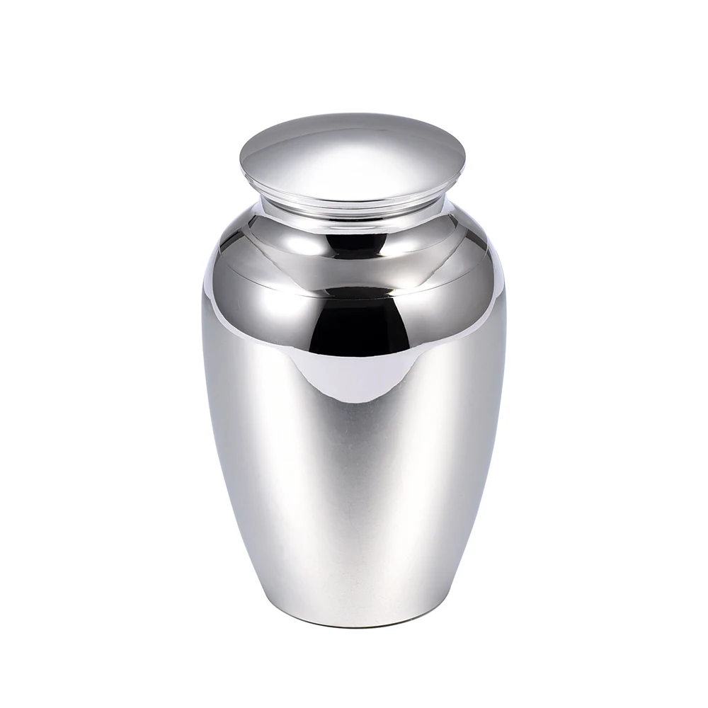 IJU027 (73mm*45mm) Stainless Steel Mini Memorial Urn Jewelry Hold Human/Pet Cremation Ash Holder Funeral Casket With Free Box