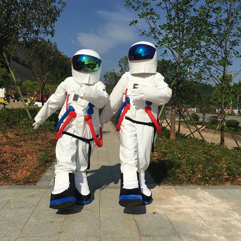 Halloween Outfit Costumes suit spaceman cosmonaut mascot costume for adults Free shipping