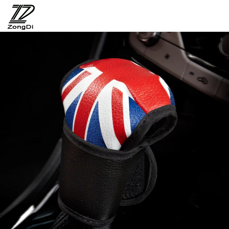 ZD 1pc New Car Leather gears Meter word flag Gear Shift Collars For Audi a4 b6 Renault duster Ford focus Peugeot 307 accessories