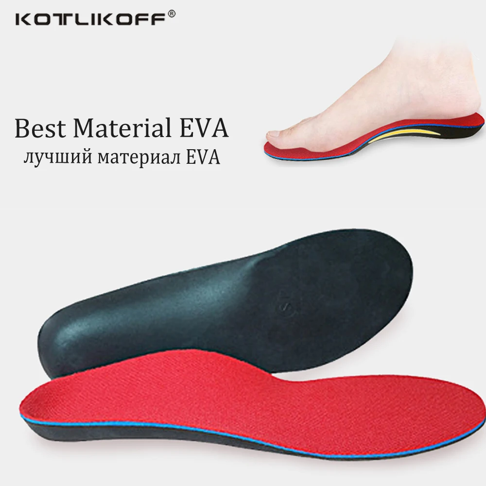 KOTLIKOFF Orthopedic Insoles Doctors recommend Best Material Orthotic Insole Flat Feet Arch Support Orthopedic Shoes Sole Pad