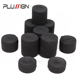 Plussing New Hair Wig Accessories 1.5Cm 2.5Cm 3.5Cm 4Cm Black Elastic Band For Wig/Lace Frontal/Lace Closure Making 1Pcs
