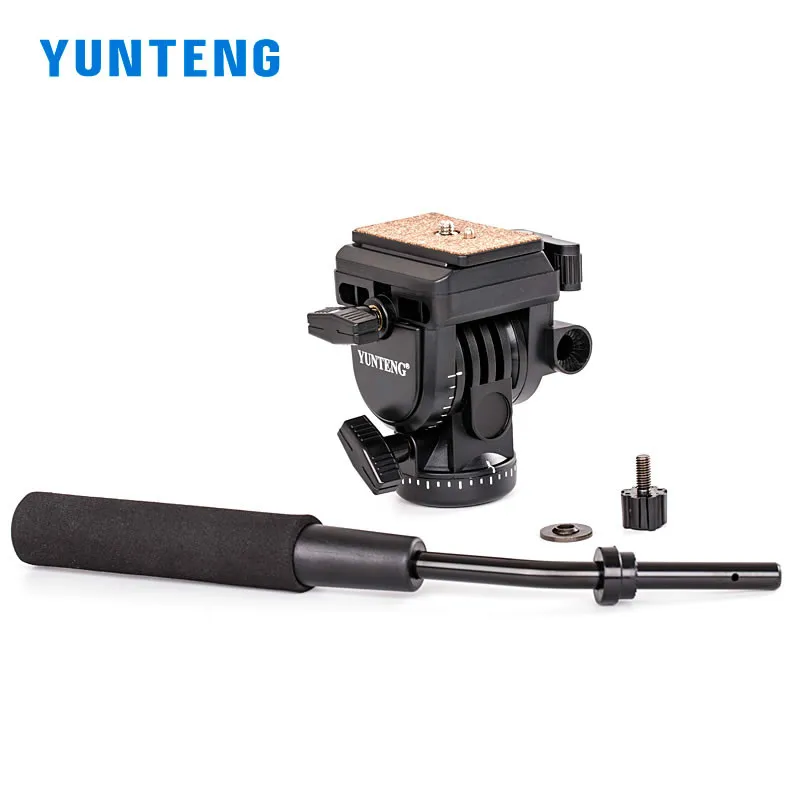 YUNTENG YT-930 DSLR Photo Camera Video Fluid Drag Tilt Pan Tripod Head for Nikon Canon Sony DV