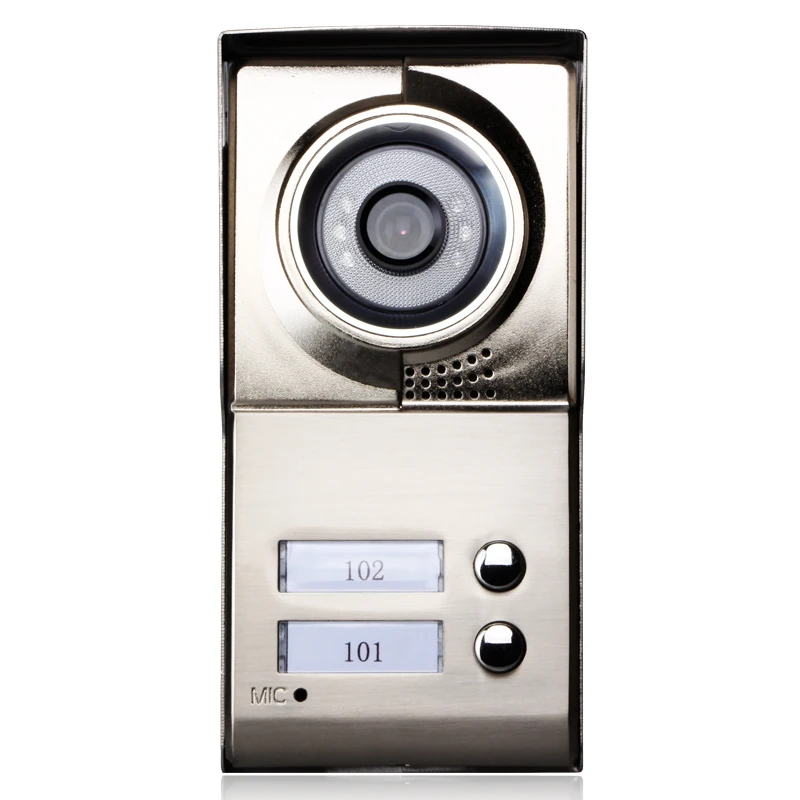 SmartYIBA 7inch Video Intercom Apartment Flats Video Doorbell Intercom system For 2 Flats Door IR Camera