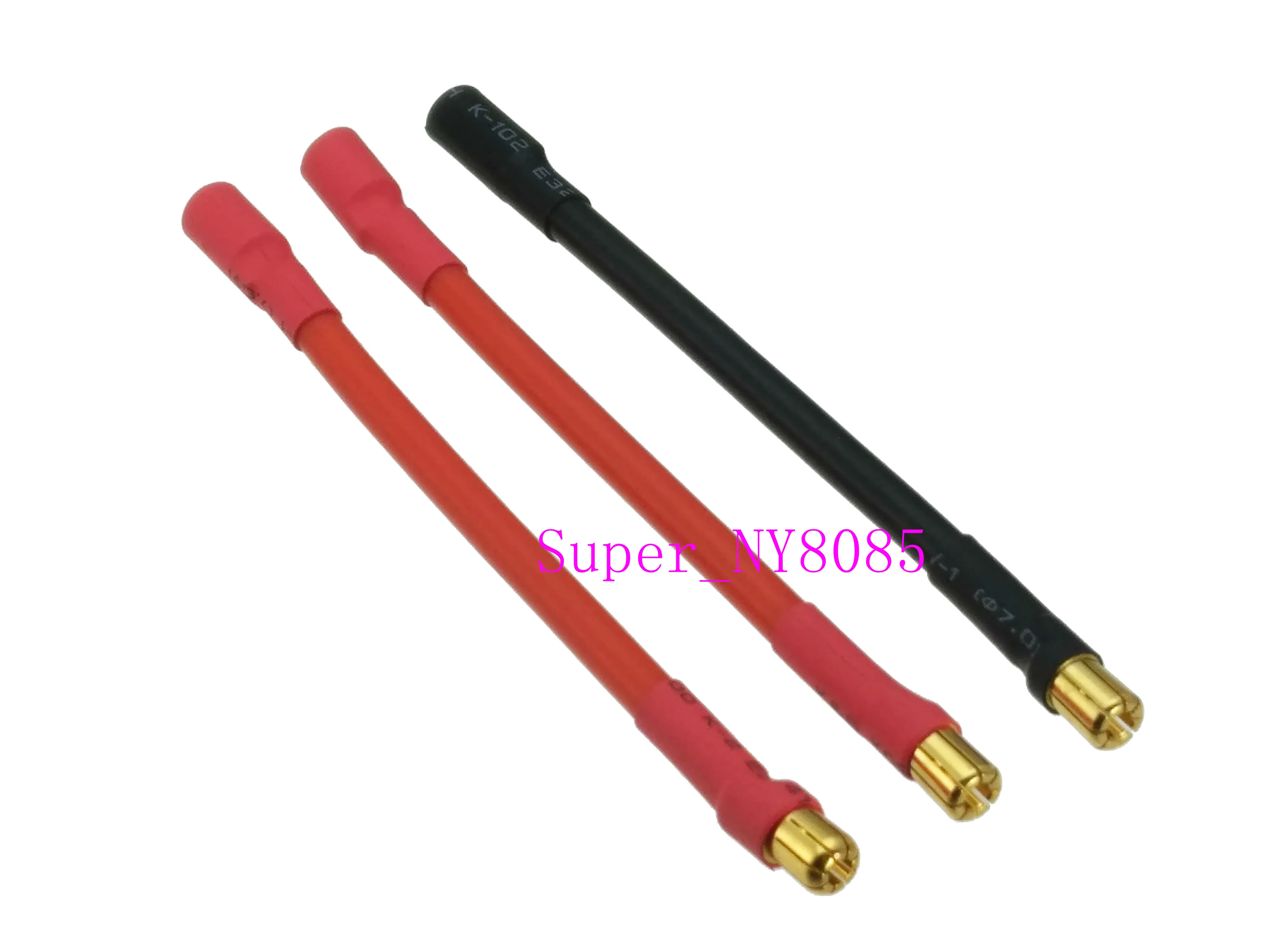 3 sztuk/zestaw 6,5 MM Bullet męski na żeński 10AWG 10 CM Castle Mambo ESC przedłużacz