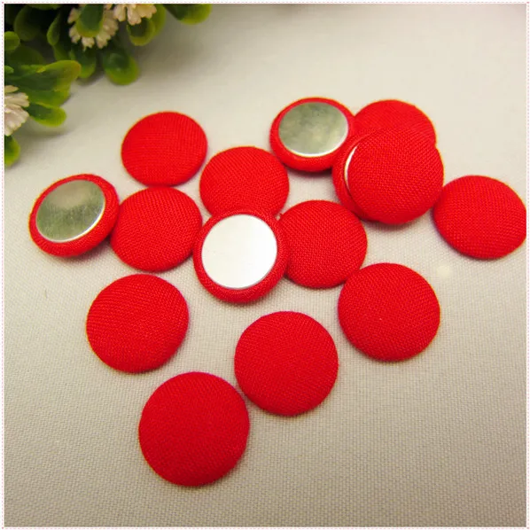 YJHSMY 24 Style 72 pcs mix/Lot 15mm Solid Fabric Covered Cloth Flat back Buttons, garment accessories,Diy BK025-1