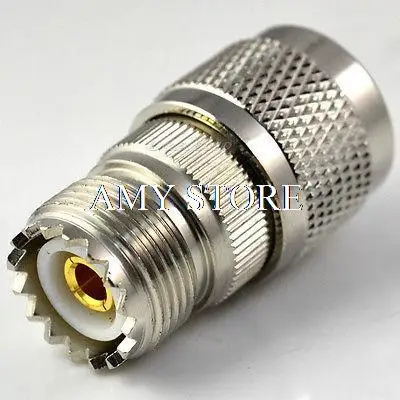 UHF hembra SO239 jack a N enchufe macho adaptador recto