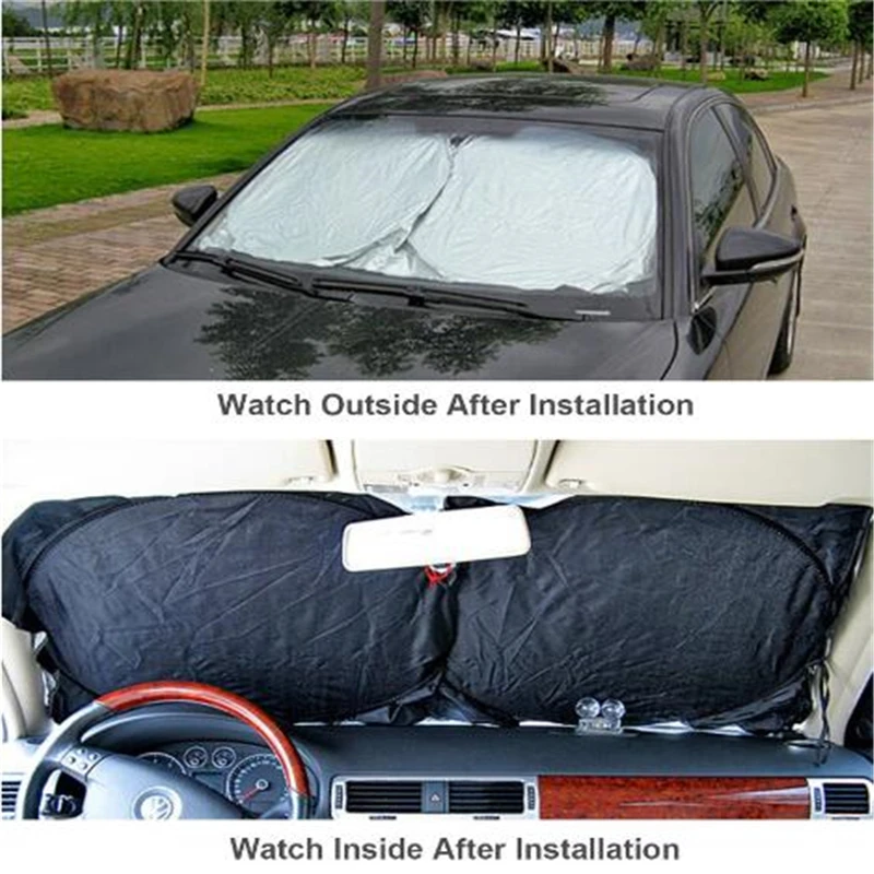 Parasol Universal para ventana de coche, visera plegable para parabrisas, bloque de cubierta frontal, protección UV, 6 unids/lote