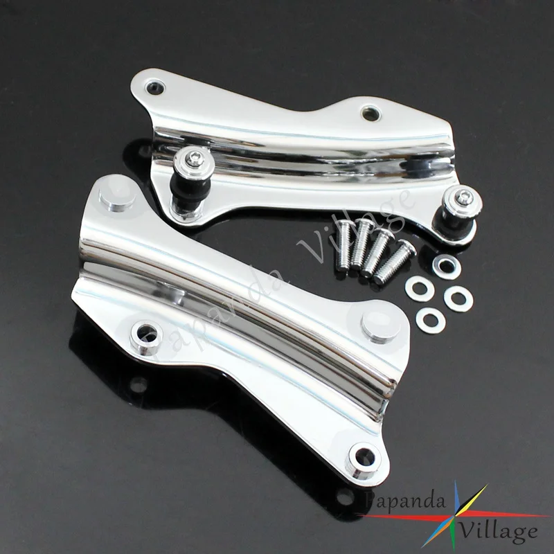 Chrome Steel Detachable Motorcycle Luggage Rack Docking Hardware Kits for Harley Touring Road King Street Glide FLHX 2014-2022