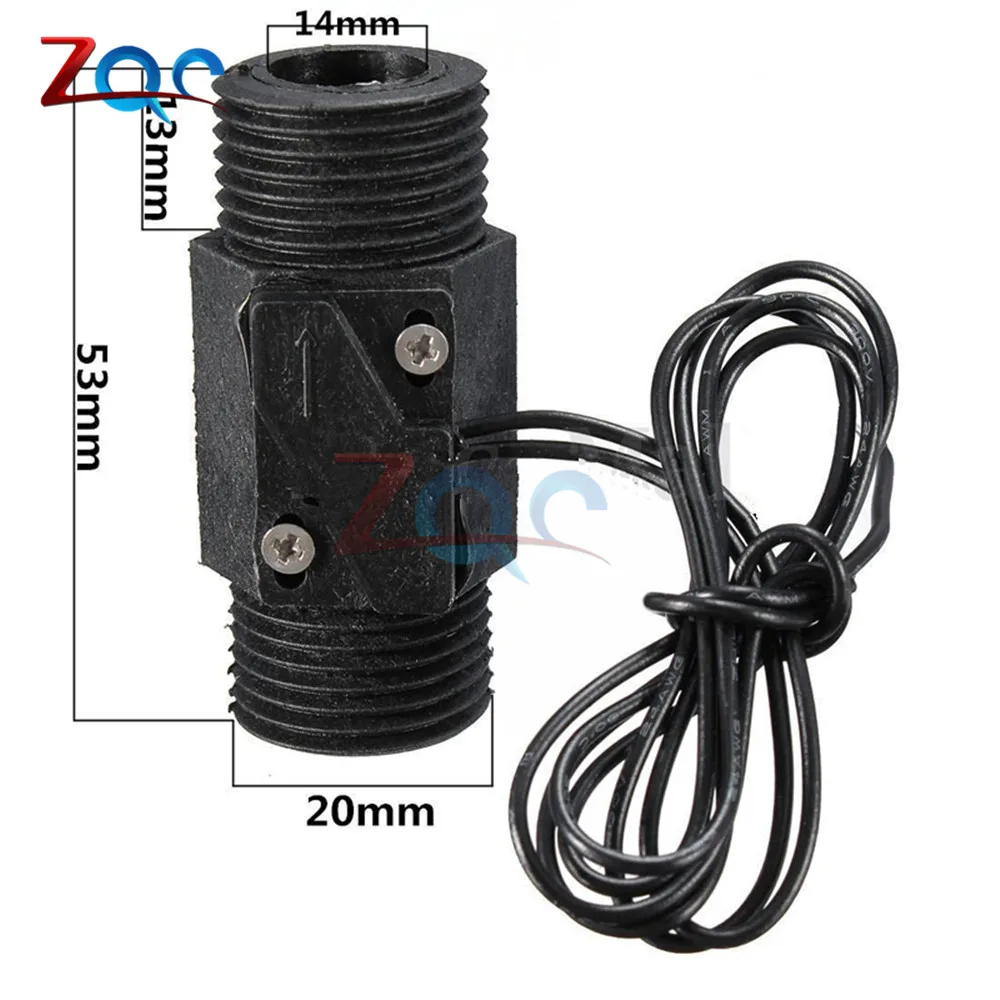 AC 220V 10W 3A 22mm Water Flow Switch Vertical/Horizontal Water Sensor Magnetic Control Switch G1/2Inch BSP Thread