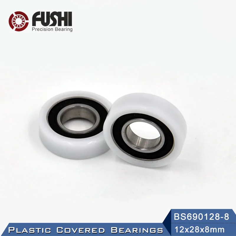 

6901 2RS Ball Bearing Covered With POM Plastic 12*28*8 mm ( 2 PCS ) Plastic Pulley Bearings 6901 RS