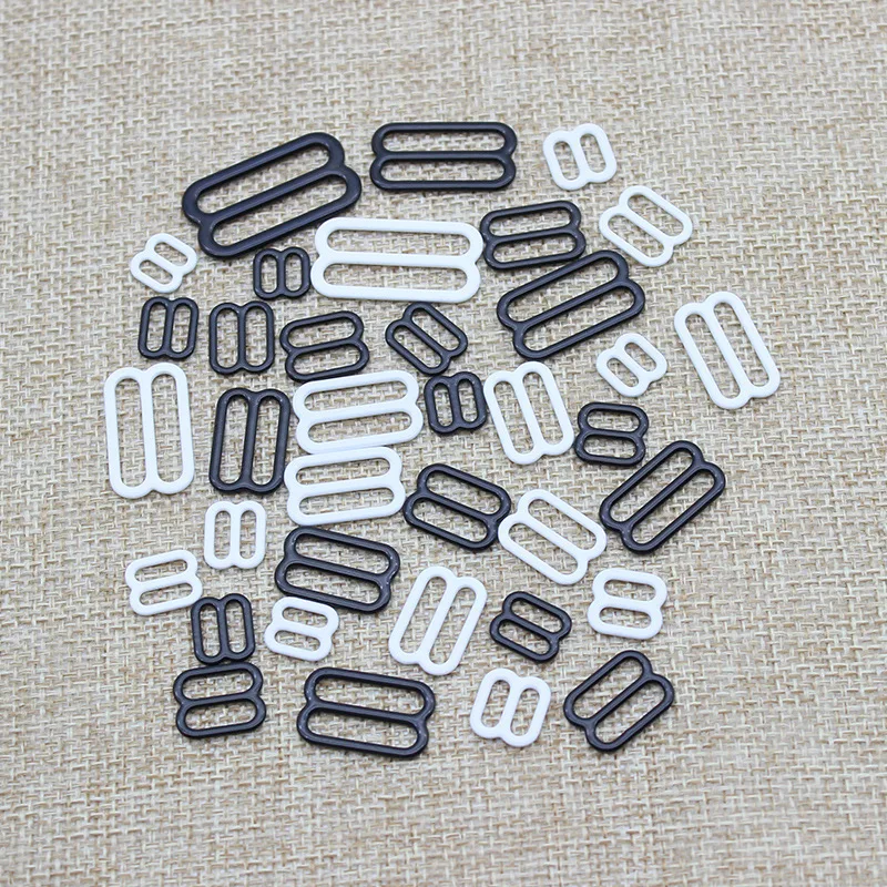 Bra material PP metal bra strap hooks Nylon Coated Lingerie Figure 8 shape 6mm/8mm/10mm/12mm/15mm/18mm/20mm/25mm/30mm