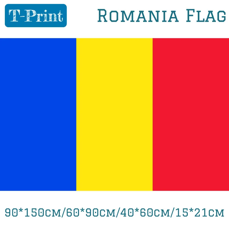 Romania National Flag 90*150cm/60*90cm/40*60cm/15*21cm Banner For National Day