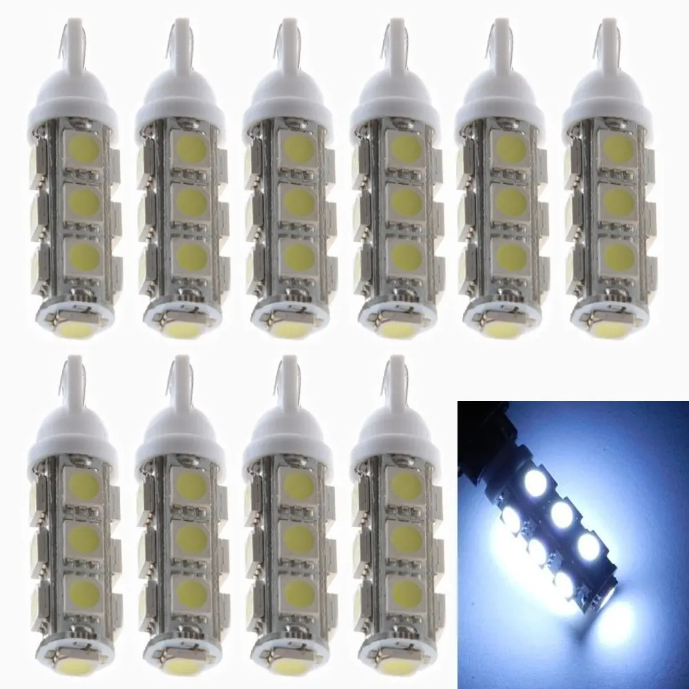 Lampada T10 Pingo 13 Leds Super Branco Esmagado Lanterna (Branco /vermelh /amarelo /verde/ azul /azul de gelo