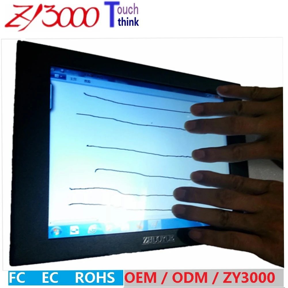 2024 D-sub Serial Usb Promotion Car Detector New Stock 12 Inch 1024*768 Multi Capacitive Touch Screen Monitor