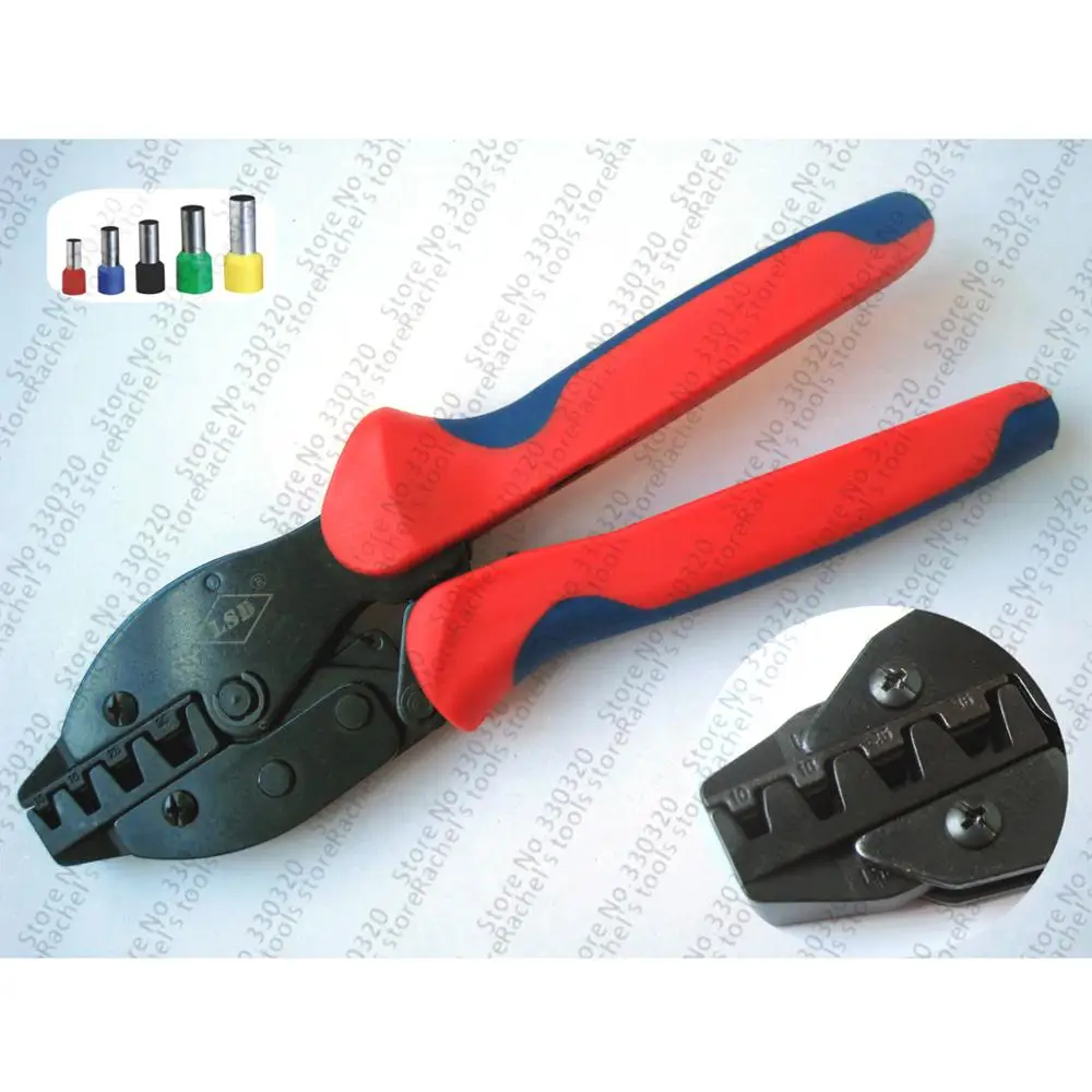 Cable Ferrules Crimp Tool,ratchet crimping plier for 10-35mm2 wire end sleeves LY-35WF