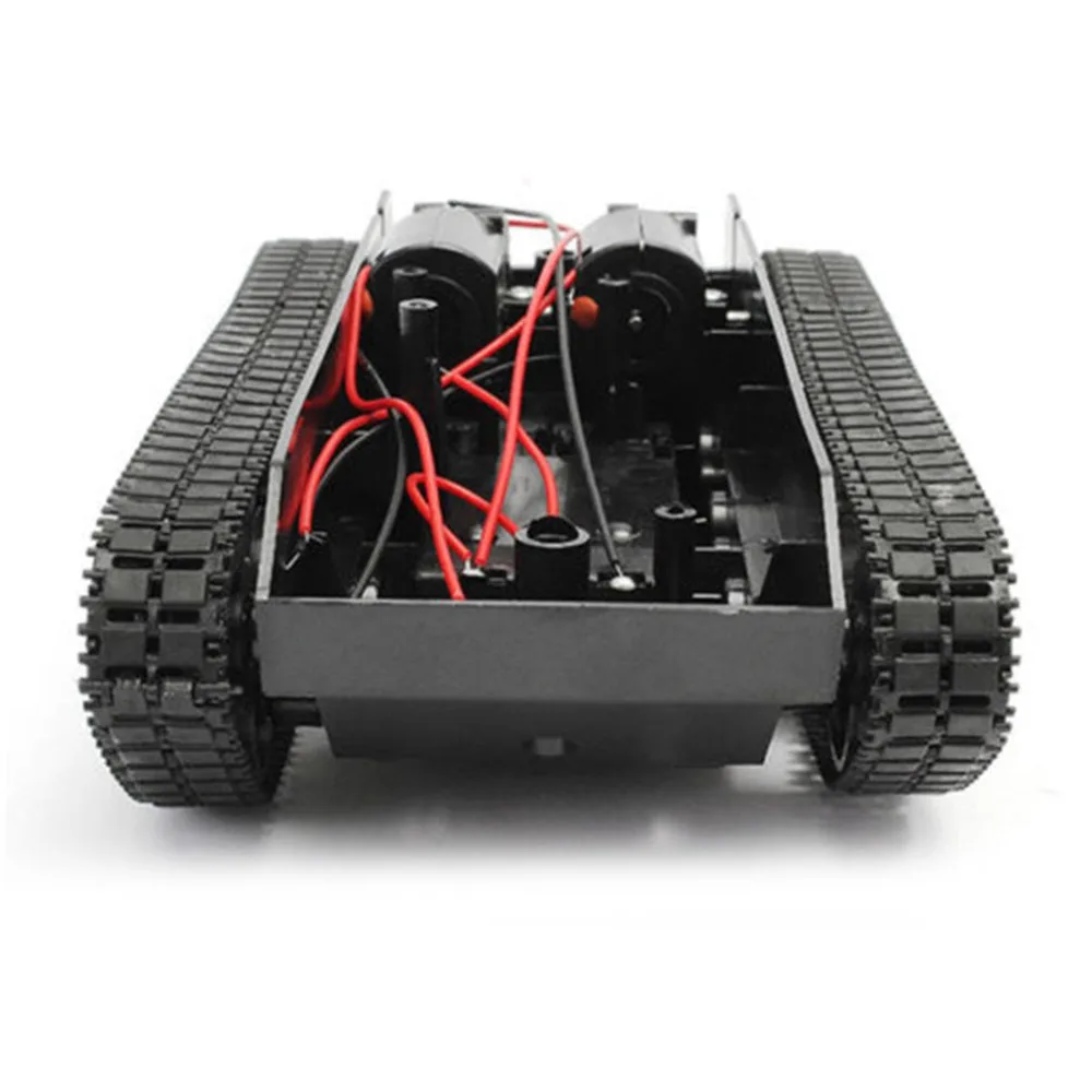 Rc Tank Smart Robot Tank Car Chassis Kit Rubber Track Crawler For Arduino 130 Motor Diy Robot Toys For Children