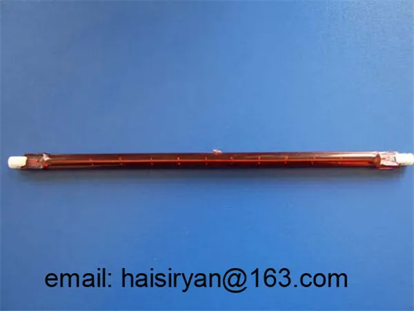 customized 500w 350mm far Single tube Electric halogen IR quartz glass heater pipes