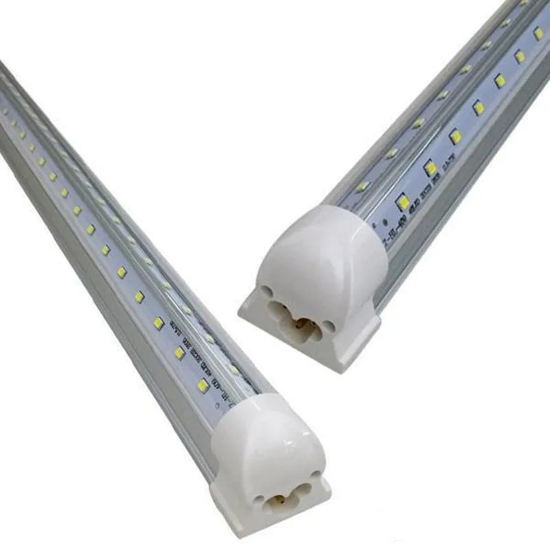 Lâmpadas de tubo LED V, Luminárias de loja, Tubo LED, AC 85-265V, 36W, T8, 4 ', 3000K, 4000K, 6000K, 4', 10pcs por lote