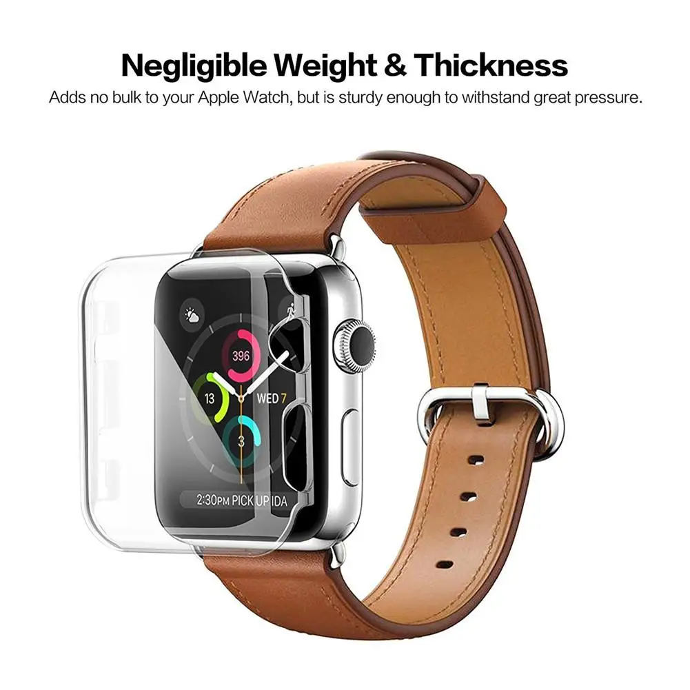 1 Chiếc Ốp Lưng Cứng Dành Cho Đồng Hồ Apple Bảo Vệ Điện Dành Cho Iwatch Full Cover Cực Rõ Ràng Khung 44Mm 40Mm
