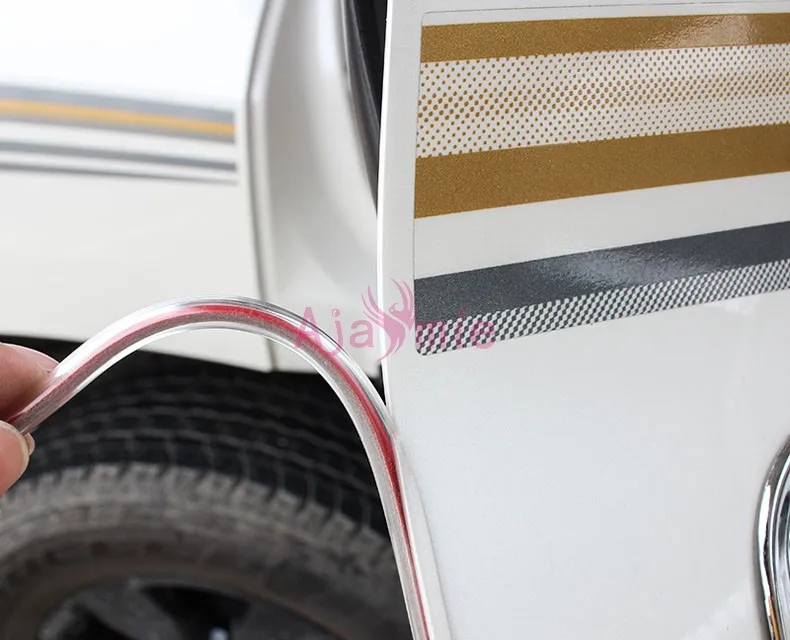 

Crash Barrier Rear Trunk Door Moulding Stripes White Color Bumper For Toyota Land Cruiser LC 200 100 FJ100 FJ200 Accessories