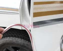 Crash Barrier Rear Trunk Door Moulding Stripes White Color Bumper For Toyota Land Cruiser LC 200 100 FJ100 FJ200 Accessories