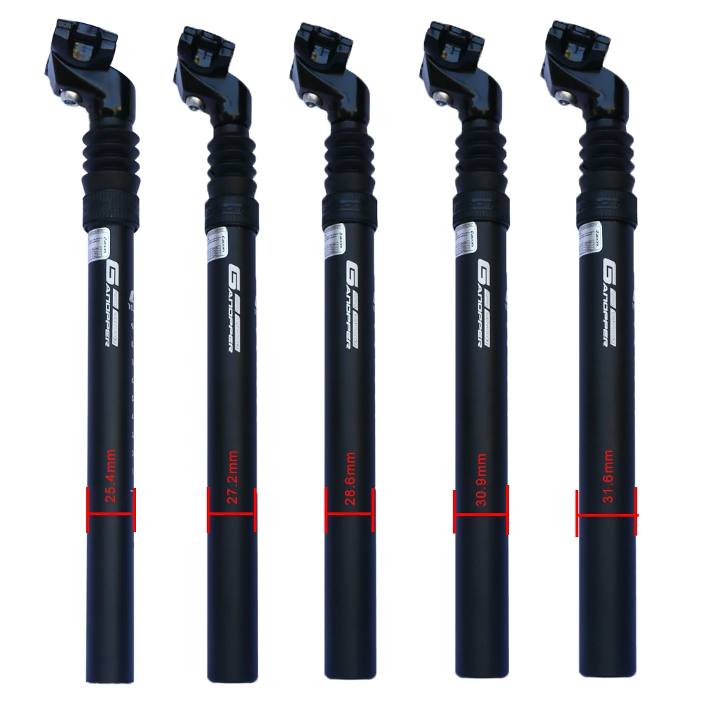 MTB Suspension Bike Seatpost 25.4/27.2/28.6/30.0/30.4/30.9/31.6/33.9 x 350mm Bicycle Seat Post Shock Absorb Damping Seat Tube