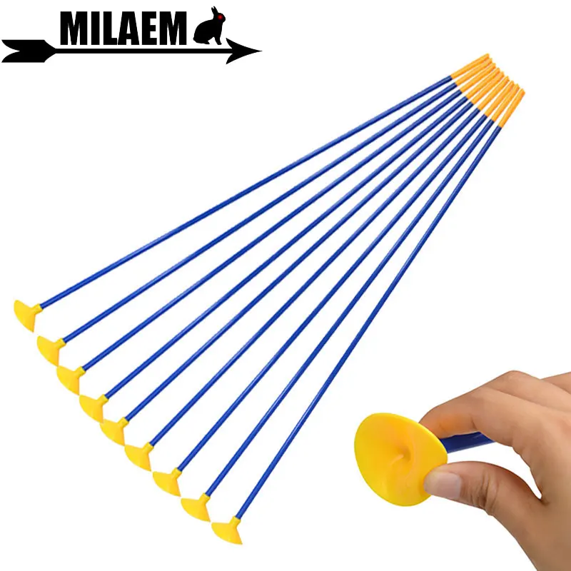 

6/12pcs 23inch Archery Children Sucker Arrow Safety Soft Rubber Suction Cup Arrows Kids Gifts Game Practice Shooting Accessories