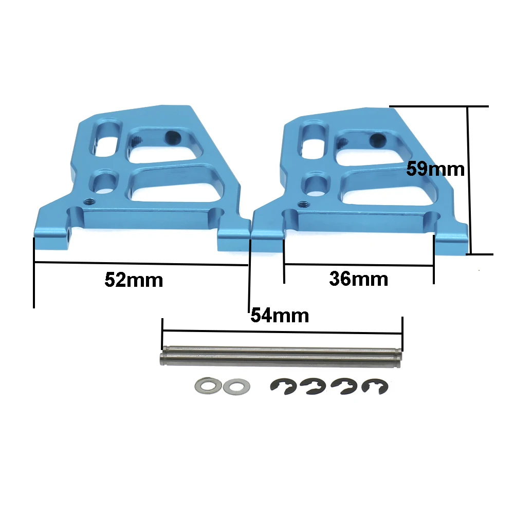 RCAWD-Brazo de suspensión inferior delantero para coche Rc Hobby, modelo de coche 1/10 Fs Racing Buggy Truggy s-course Desert Buggy Alloy 512008