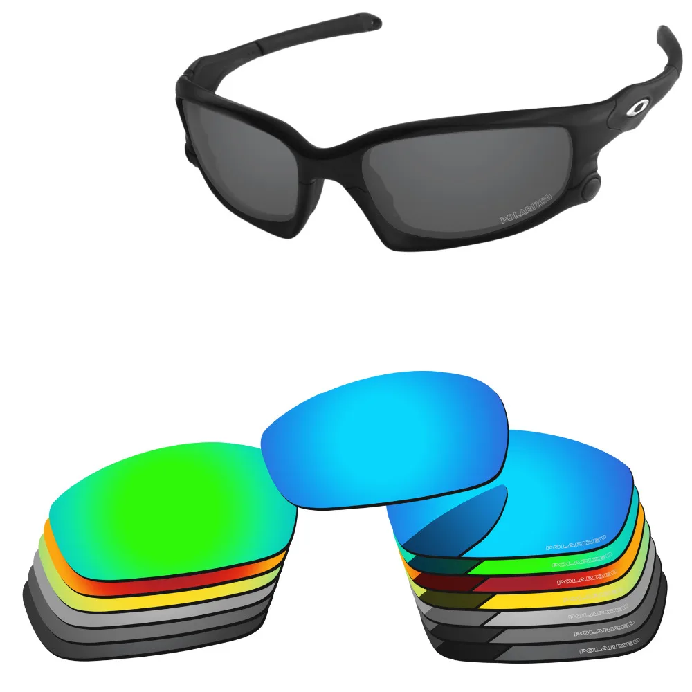 Bsymbo-Verres ETCH de remplacement en polycarbonate polarisé, pour lunettes de soleil Oakley Split Jacket wing 9099-61mm, plusieurs options