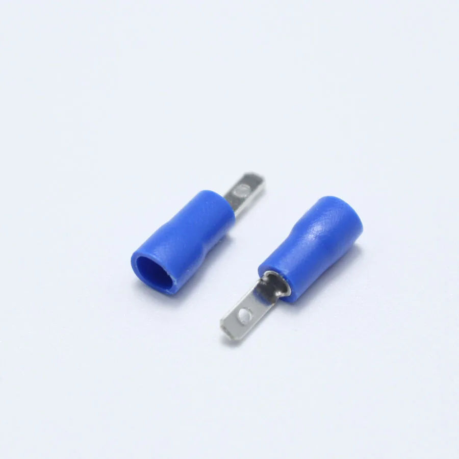 10pcs 2.8mm Crimp Terminal 2.8 Male Pre-insulated Electrical Connectors for 16AWG - 14AWG Wire /1.5-2.5mm2 Cable IMax=15A