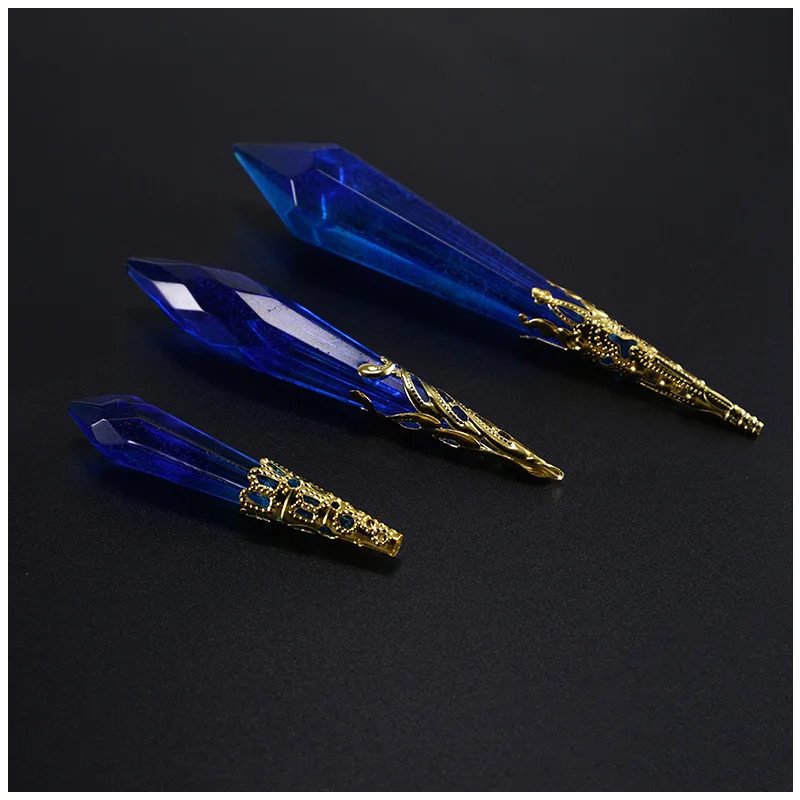 New 20pcs/lot Horn Flower Long Pendant Bead Caps Connectors 23/31/41mm Golded Bronze Plated