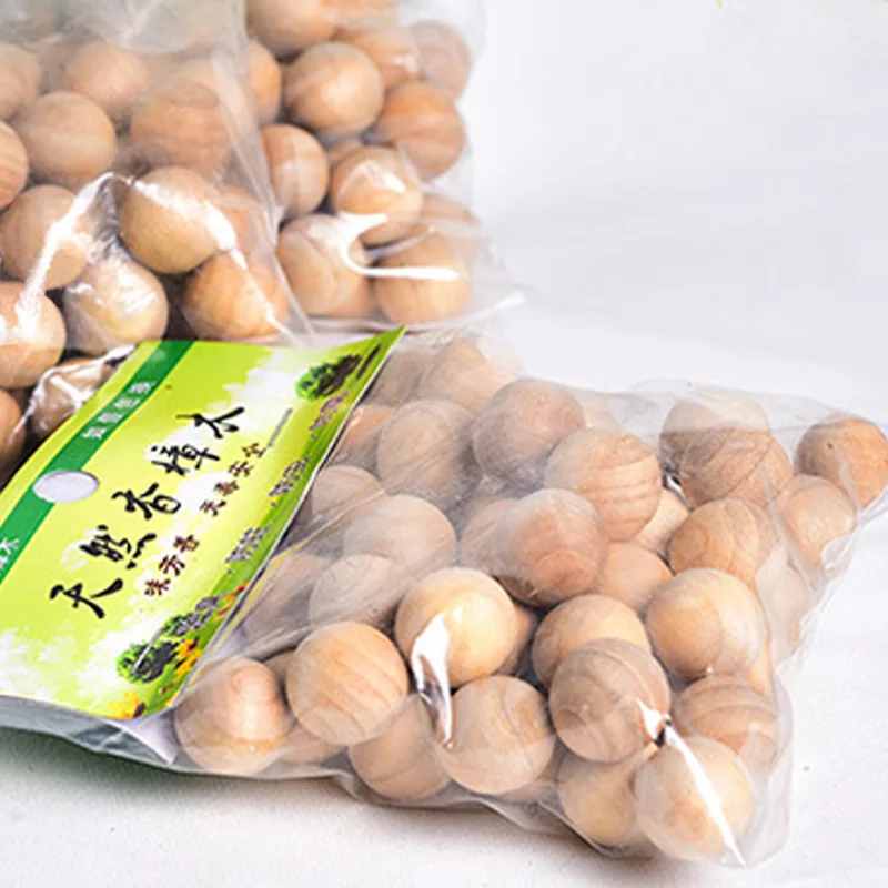 Wardrobe Clothes Drawer 50 Pcs Mildew Pest Control Wood Ball Moth Insect Camphor Bug Repellent Natural Wood
