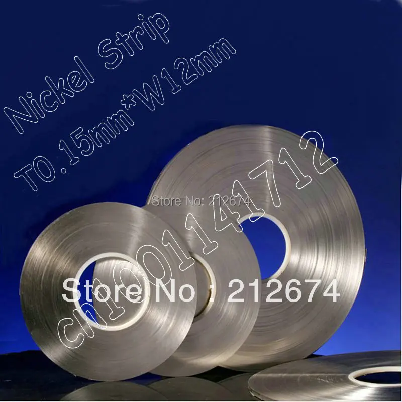 

18650 26650 Li-ion battery connecting nickel strip, T0.2*W12mm high quality high purity pure nickel belt