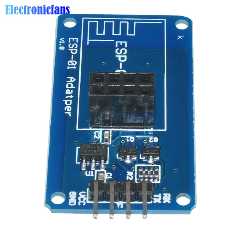 ESP8266 ESP-01 Serial WiFi Wireless Adapter Module 3.3V 5V Esp01 Breakout PCB Adapters Compatible For Arduino