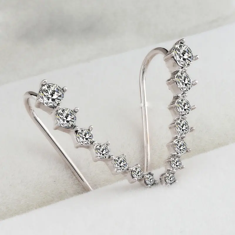 Brincos Orecchini Fashion Exquisite Crystal Stud Earrings for Women Dipper Statement Earrings Gold Color Minimalist Jewelry