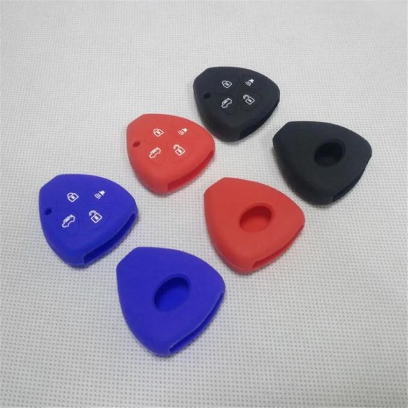 EAZYZKING Car styling Silicone Remote key cover case for Toyota Camry Crown Ruiz Corolla RAV4 Matrix