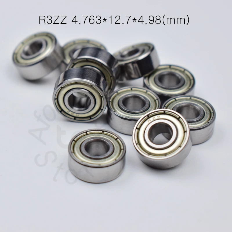 R3ZZ 4.763*12.7*4.98(mm) 10pieces free shipping bearing ABEC-5 bearings metal Sealed Miniature Bearing 3/16 x 1/2 x 0.196