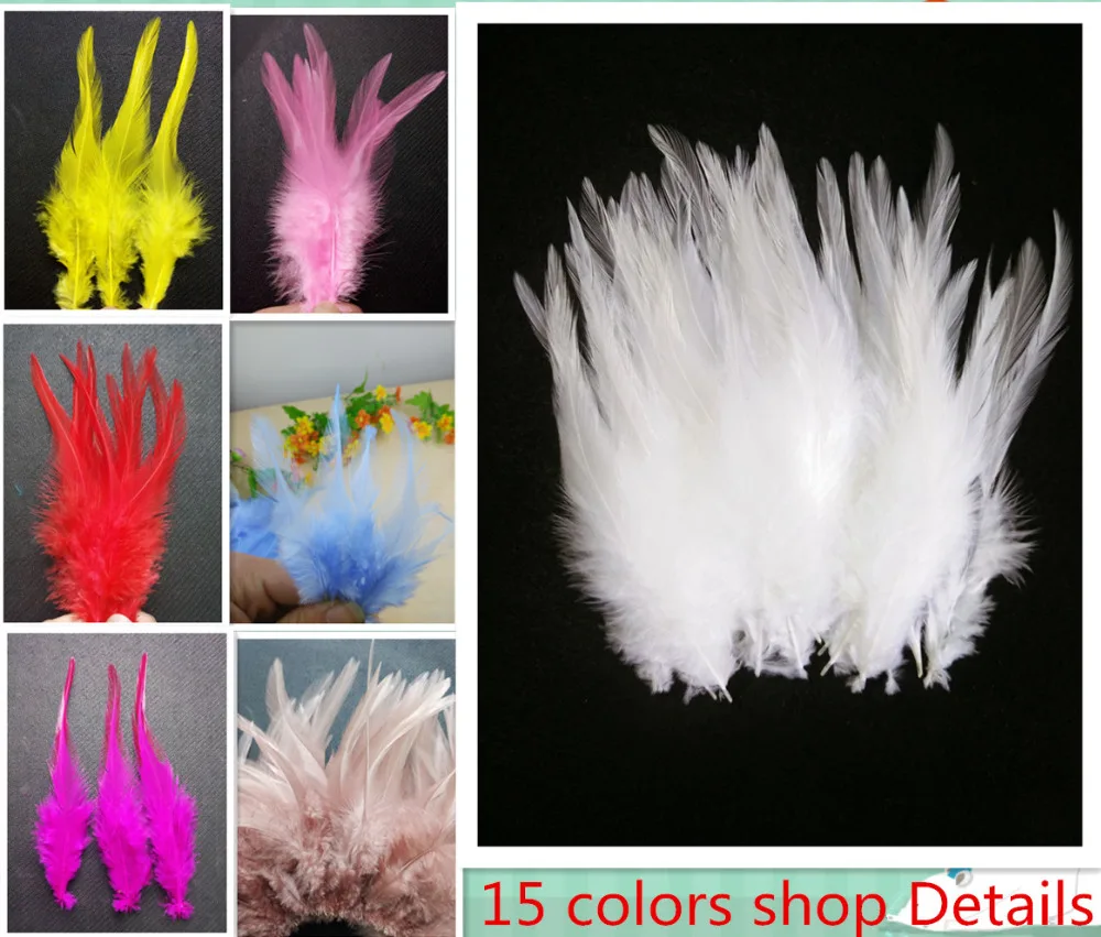 New!  20 pc 4-6inches/10-15cm  beautiful white natural pheasant feathers , Diy jewelry decoration