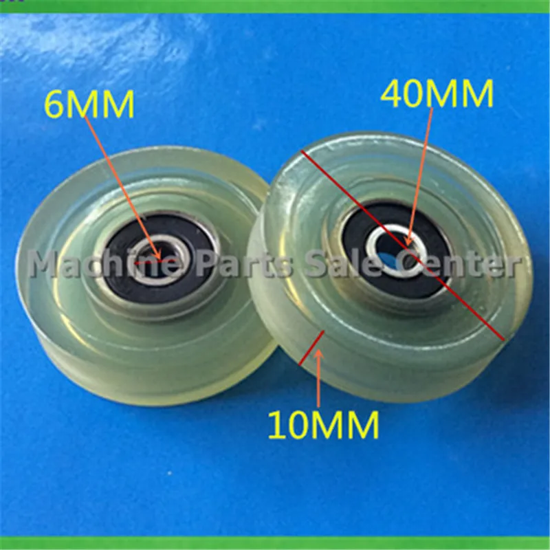 SWMAKER Free shipping F type idler pulley ball bearings 6*40*10 mm bearing 626 POM flat slide wheel Good Quality