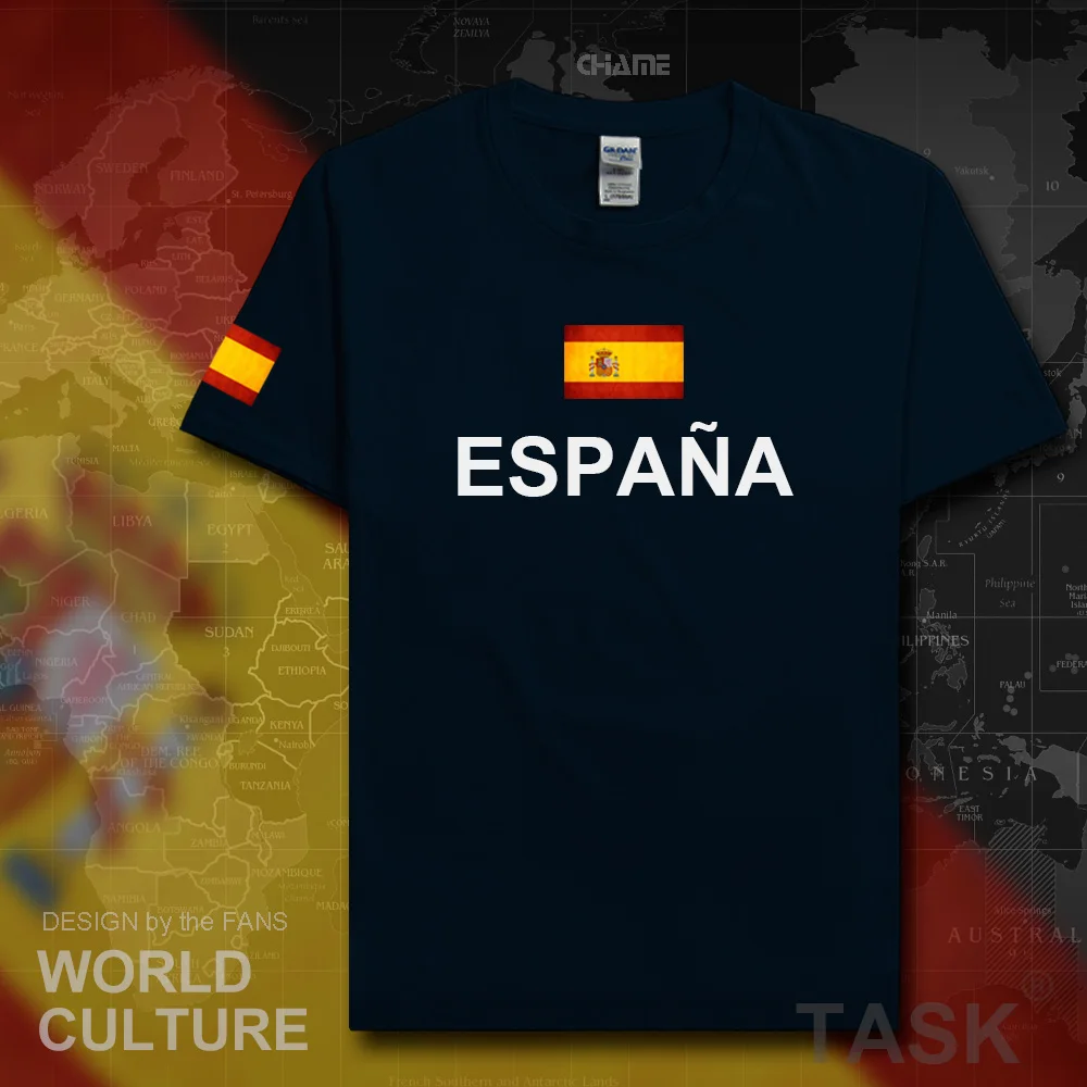 Kingdom of Spain Espana t shirt man 2017 t-shirts cotton nation team cotton meeting tees streetwear fitness ESP Spanish Spaniard