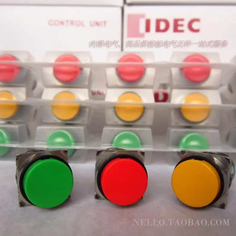 

IDEC Izumi Japan reset button switch 16mm round AB6M-M1RC AB6M-M1YC AB6M-M1GC AB6M-M1WC AB6M-M1BC AB6M-M1SC without light --10P