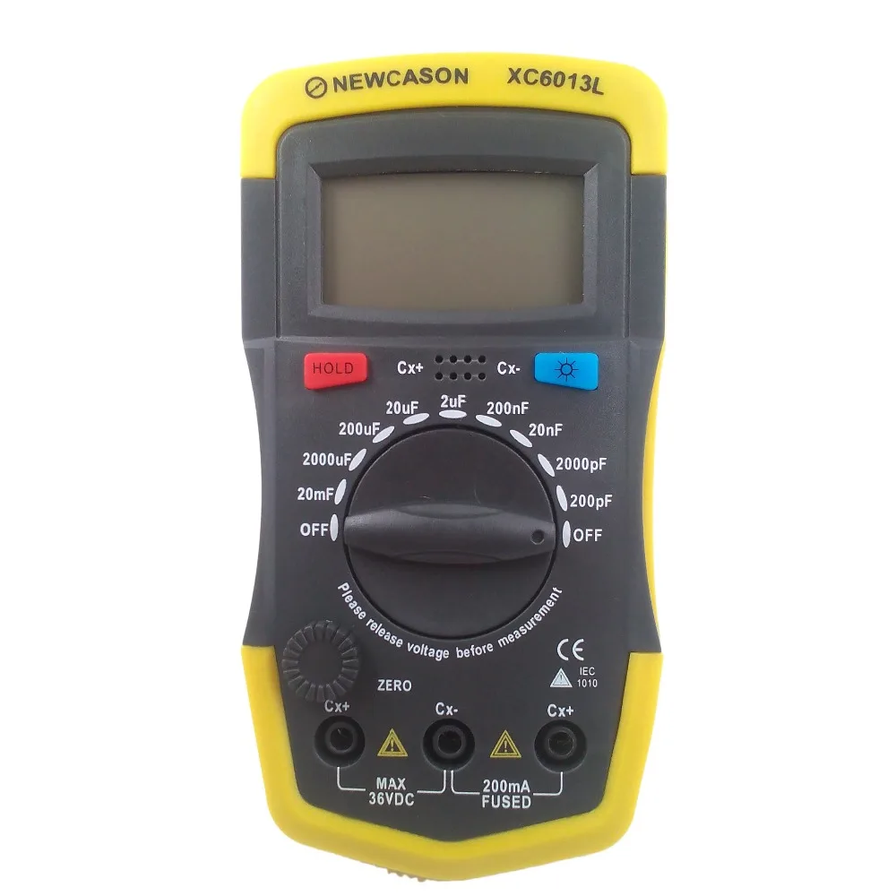 Misuratore di capacità Digtital Tester di condensatori XC6013L Tester di capacità del misuratore di circuito MF UF