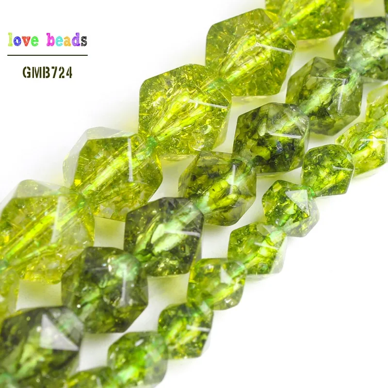 Natural Stone Beads Faceted Peridot Round Loose Beads For Jewelry Making Bracelet 6/8/10mm 15inches